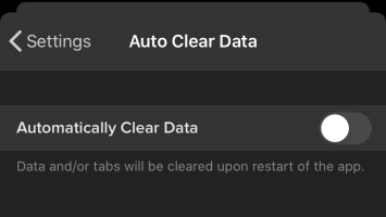 data clearing duckduckgo setting