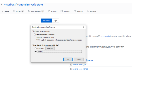 downloading chromium web store crx