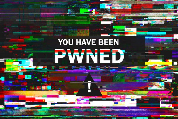 words "you have been pwned" on a glitched background