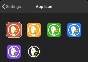 duckduckgo different app icons