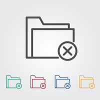 delete folder icons