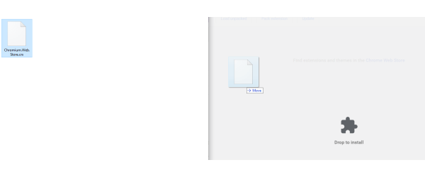 installing crx to chromium