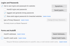 autofill setting firefox