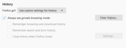 clear firefox history