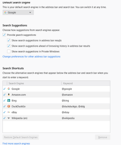firefox search settings