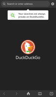 duckduckgo mobile browser homescreen
