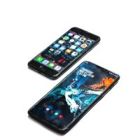 black iphone black android
