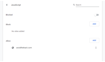 javascript settings ungoogled chromium