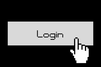 grey login button