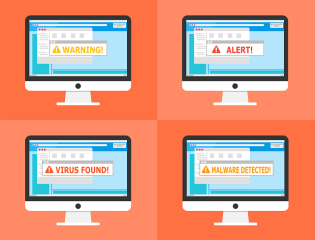 warning alerts on computer