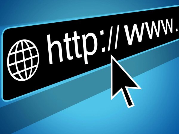 blue concept of a browser url bar