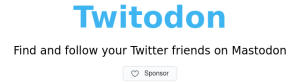 twitodon website heading