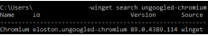 winget ungoogled chromium