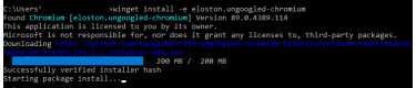 more winget ungoogled chromium
